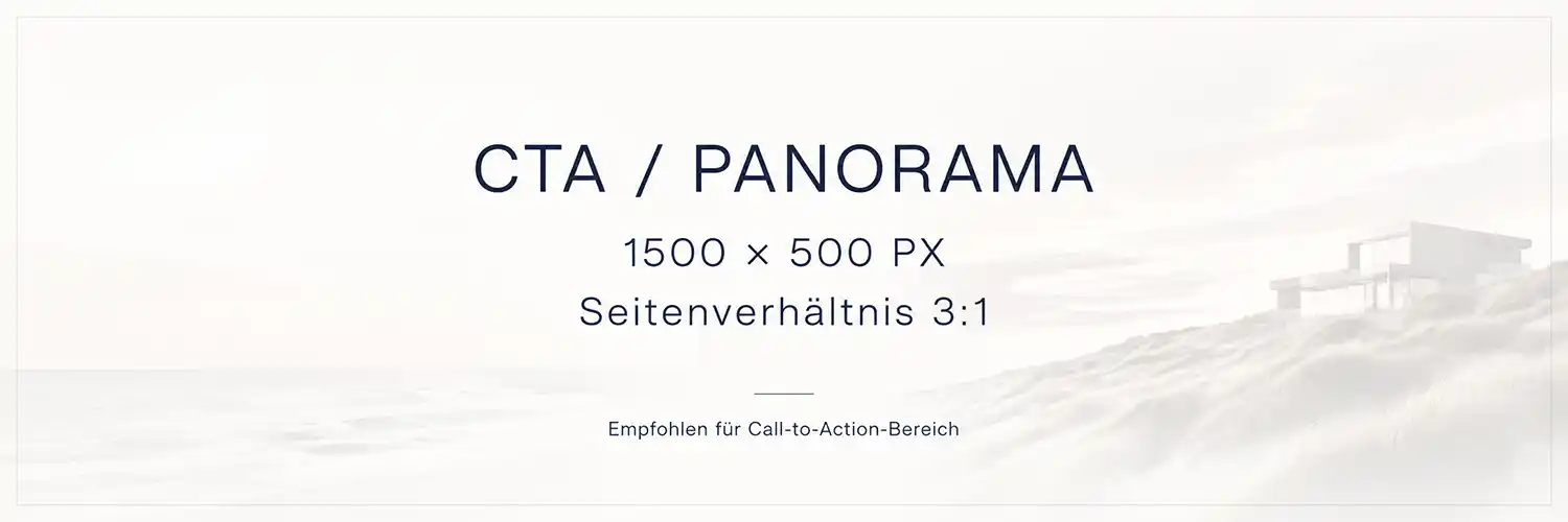Panorama einer hellen Küstenarchitektur